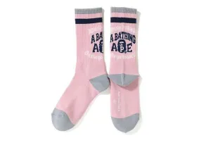 BAPE COLLEGE PINK SOCKS