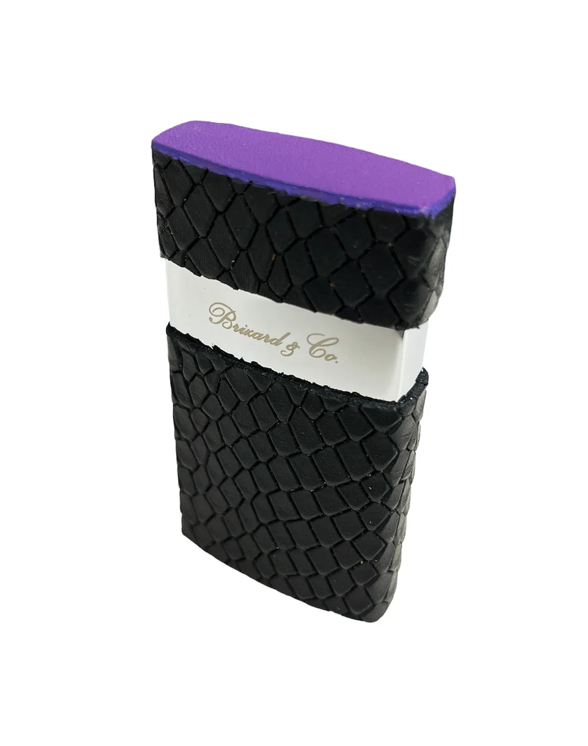 Brizard & Co Venezia Python and Royal Purple Single Jet Flower Flame Lighter