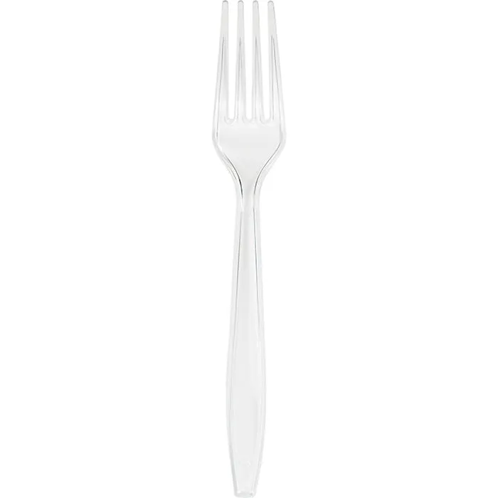 Bulk Clear Bulk Plastic Forks (600 per Case)