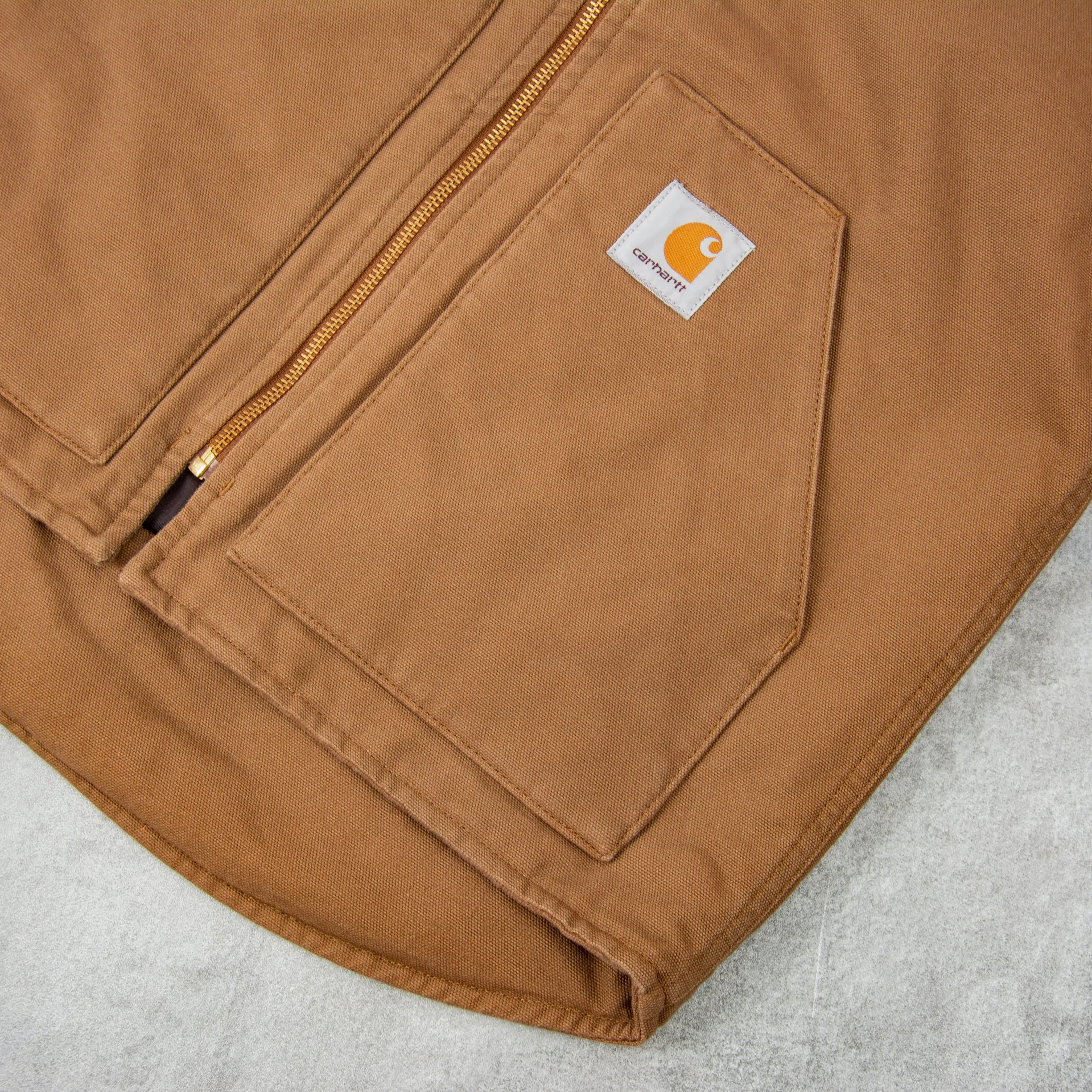 Carhartt WIP Classic Vest Rinsed - Hamilton Brown