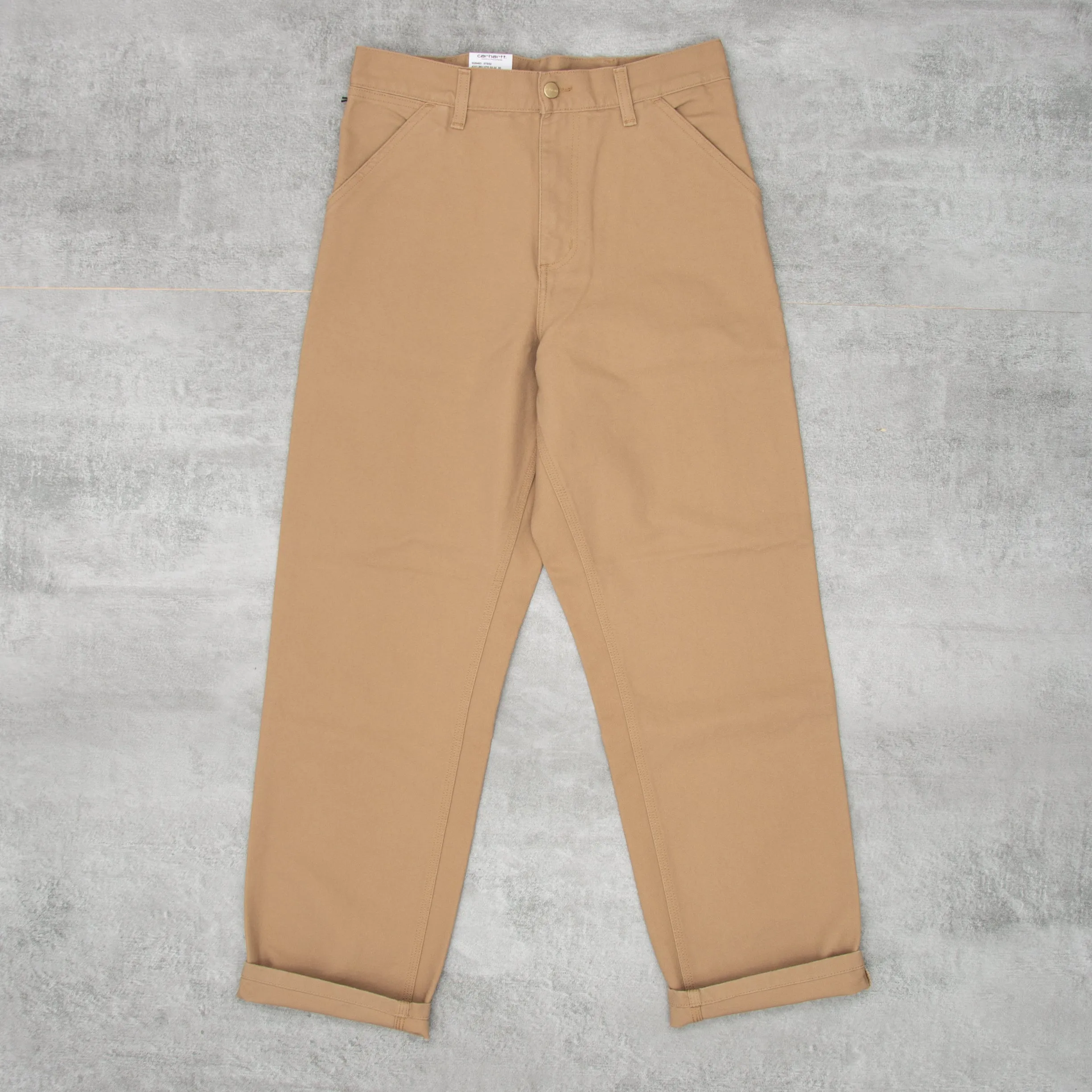 Carhartt WIP Single Knee Pant - Dusty Hamilton Brown Rinsed