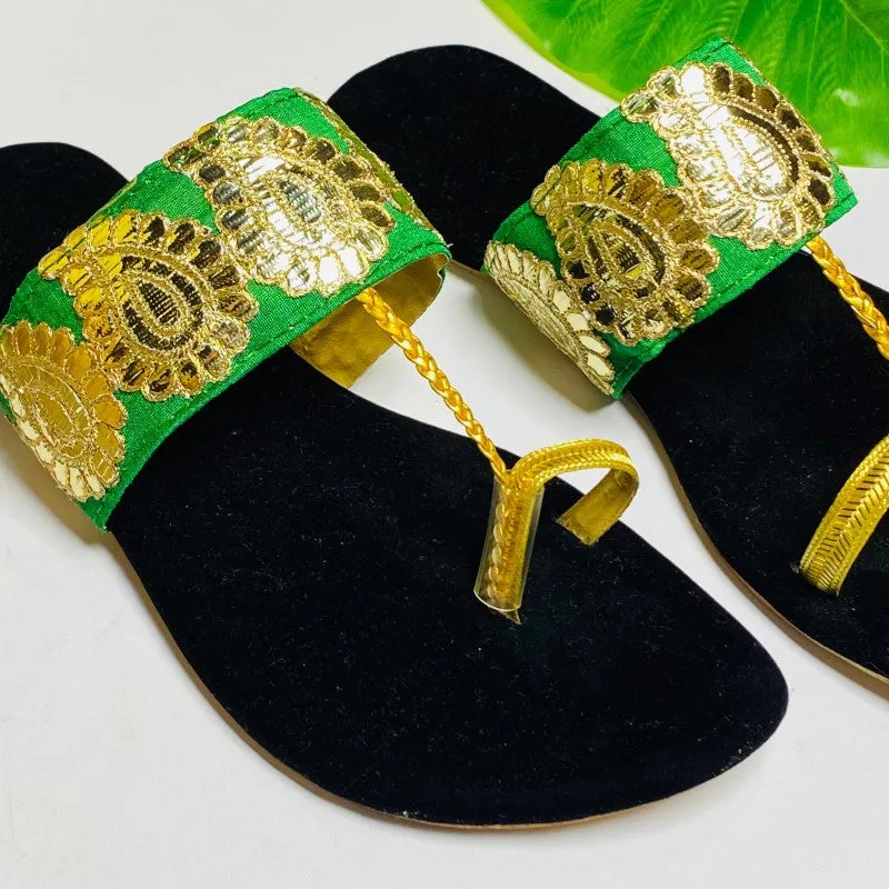 Fancy Kolhapuri Chappal for Girls - Available in 3 Colors