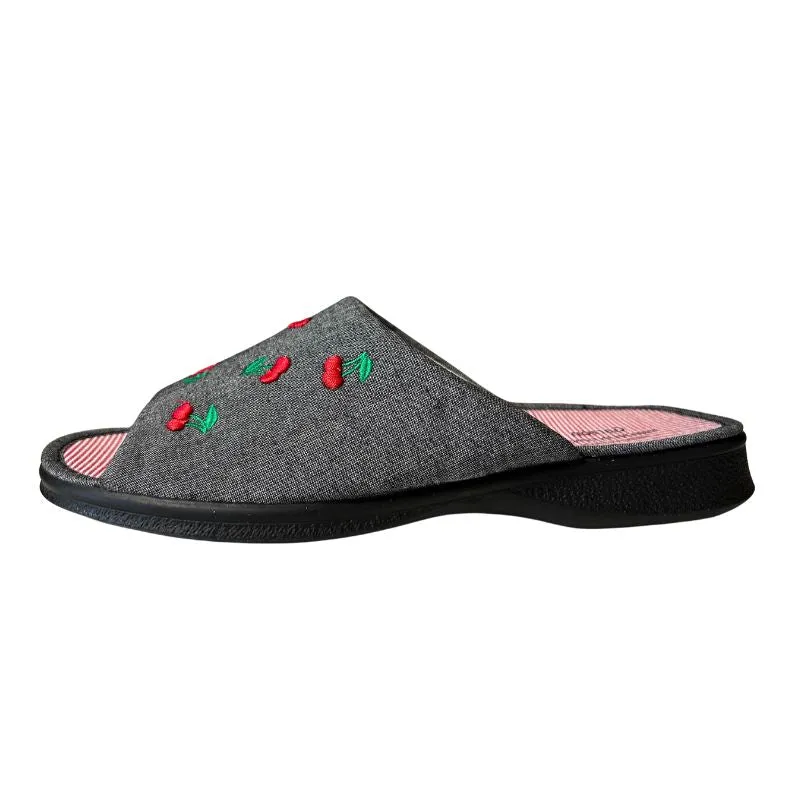 Garzon Negro Rojo Women's Slippers