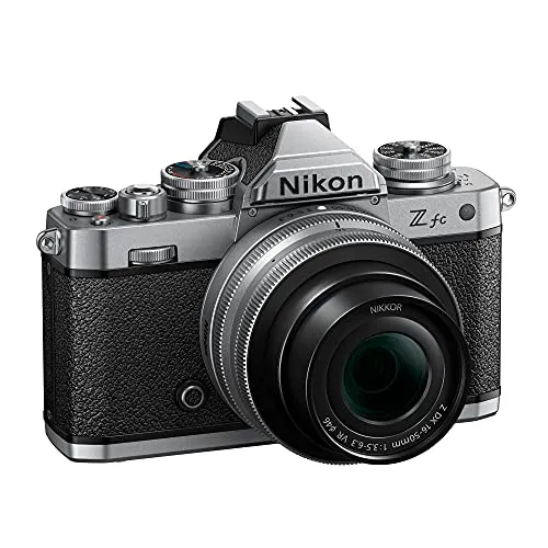 Nikon Z fc DX-Format Mirrorless Camera Body w/NIKKOR Z DX 16-50mm f/3.5-6.3 VR - Silver (International Model)