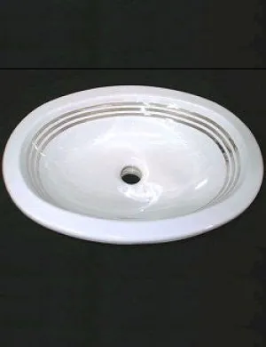 Platinum Stripe Elegant Coastal Sink