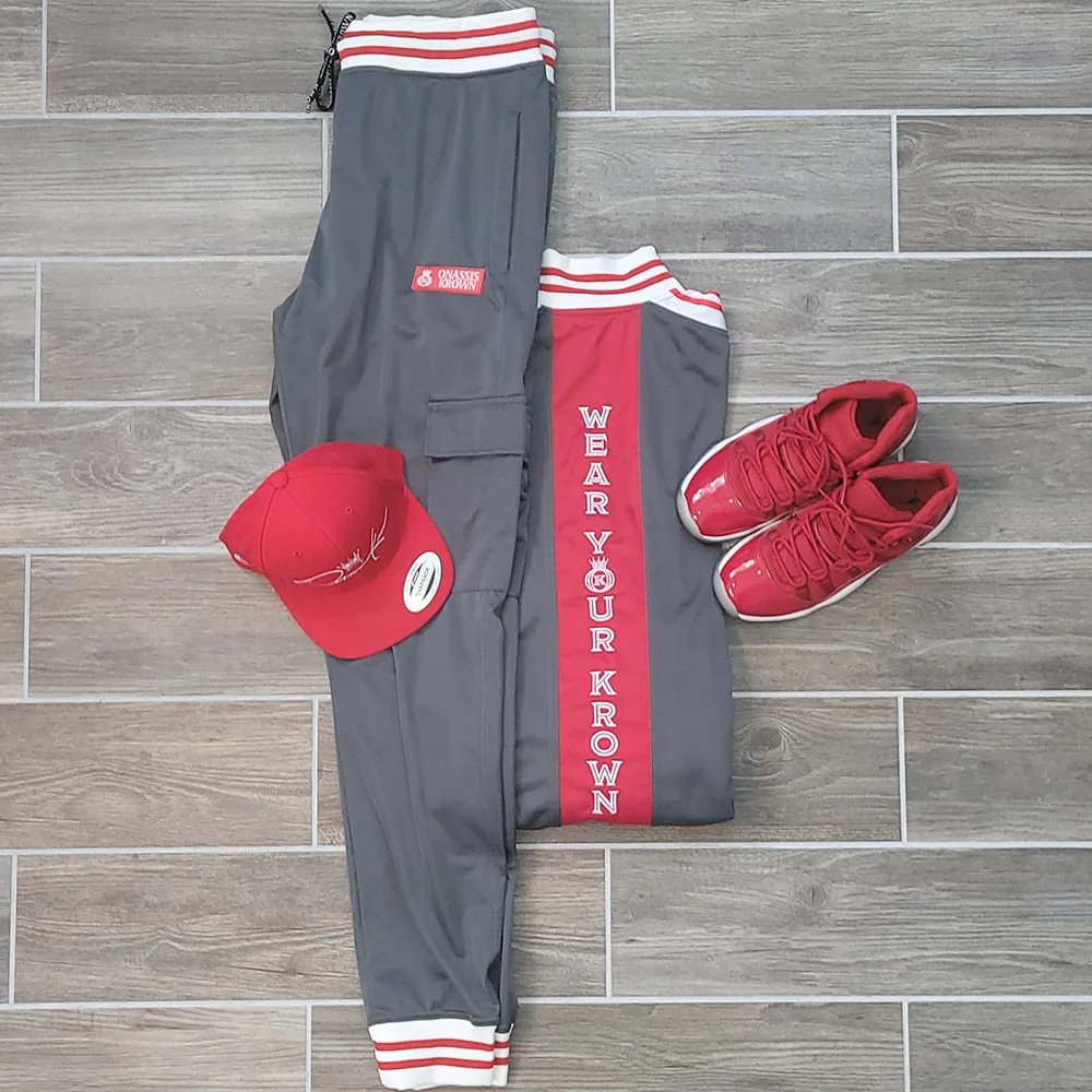 Red Label Designer Onassis Krown Tracksuit in Gray